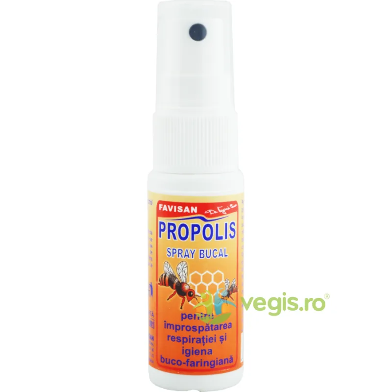Propolis Spray Bucal pentru Respiratie Proaspata si Igiena Buco-Faringiana 30ml Favisan — preț și oferte