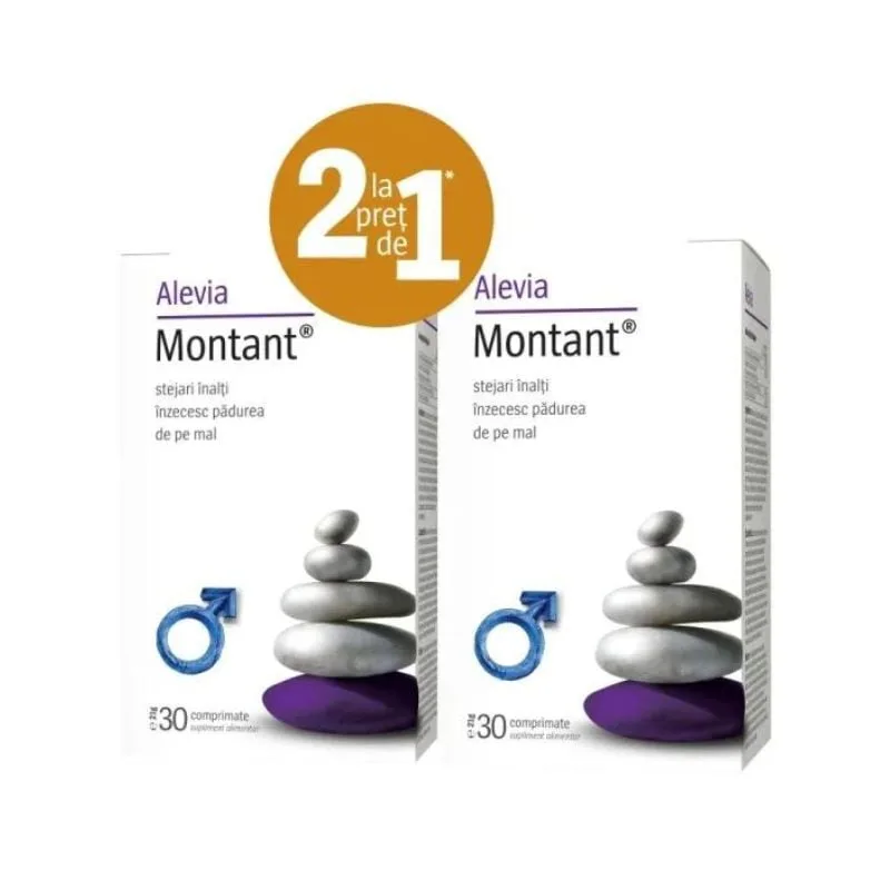 Pachet Montant, 2*30 comprimate, Alevia — preț și oferte