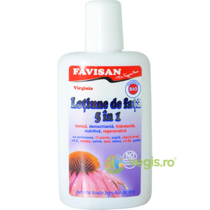 Lotiune de Fata 5 in1 cu Echinacea pentru Toate Tipurile de Ten Virginia 70ml Favisan — preț și oferte