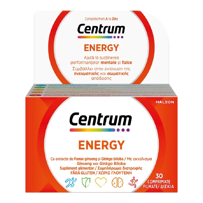 Energy, 30 comprimate, Centrum — preț și oferte