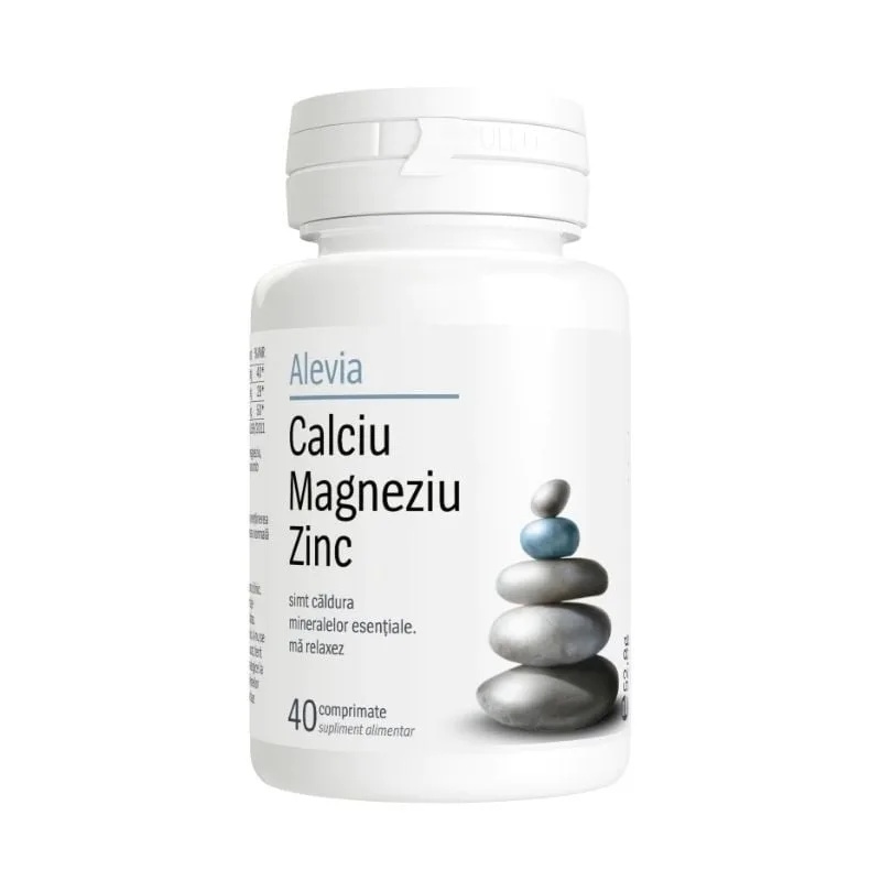 Alevia CALCIU MAGNEZIU ZINC, 40 capsule — preț și oferte