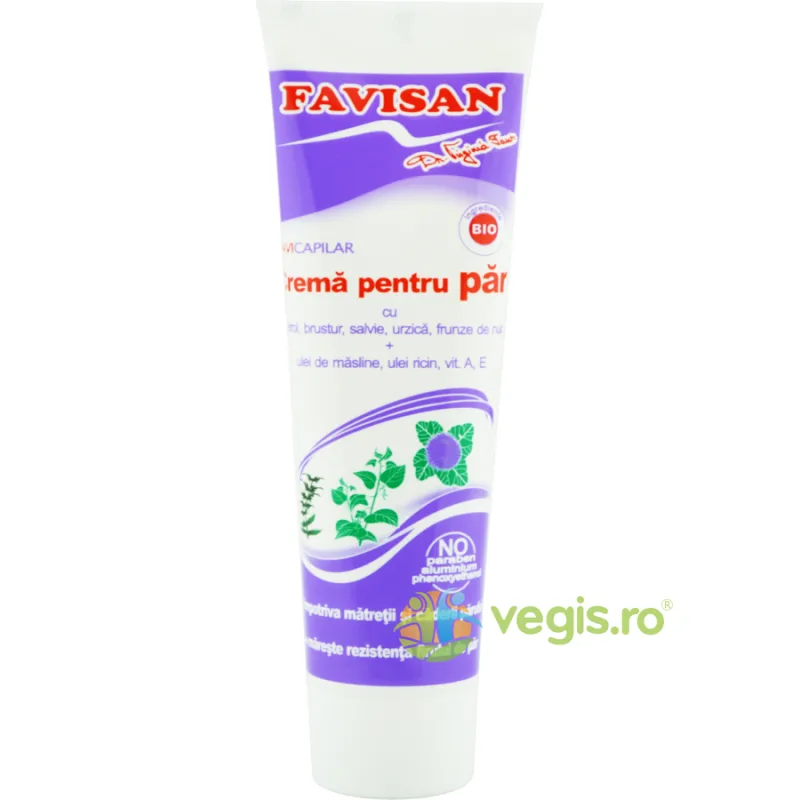 Crema pentru Par cu Brusture, Vitamina A si E FaviCapilar 100ml — preț și oferte
