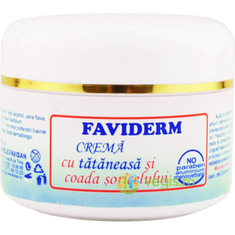 Crema cu Tataneasa si Coada Soricelului Faviderm 50ml — preț și oferte