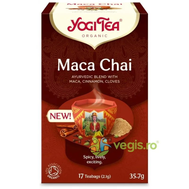 Ceai de Maca Ecologic/Bio 17dz 35.7g YOGI TEA — preț și oferte