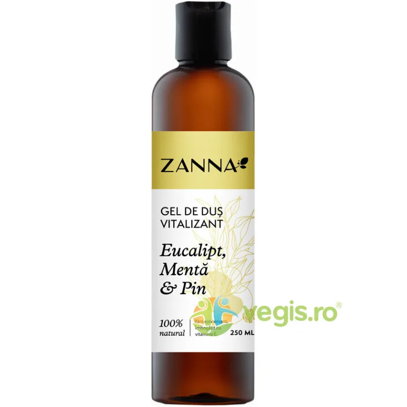 Gel de Dus Vitalizant cu Eucalipt, Menta si Pin 250ml ZANNA — preț și oferte