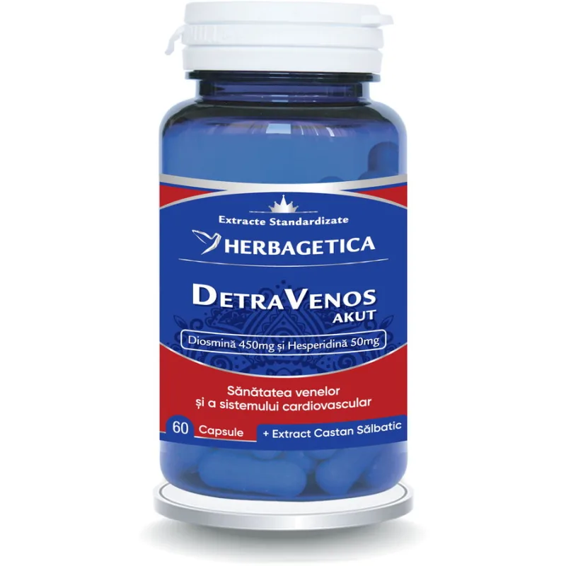 Detravenos Akut 60cps HERBAGETICA — preț și oferte
