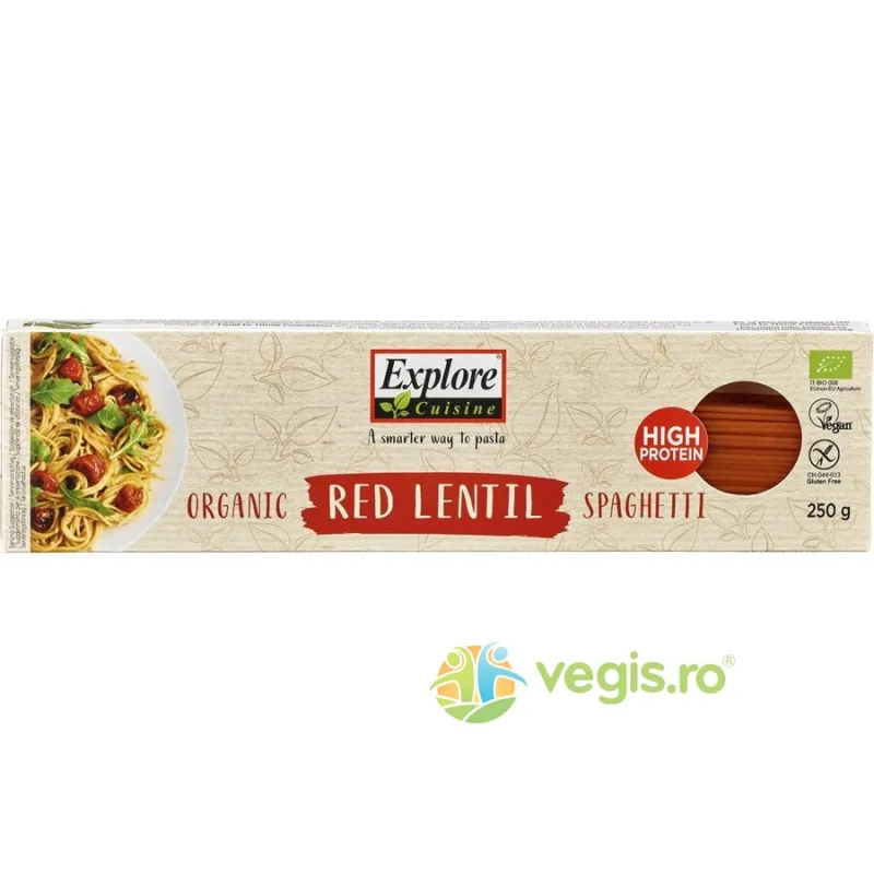 Spaghete din Linte Rosie fara Gluten Ecologice/Bio 250g EXPLORE CUISINE — preț și oferte