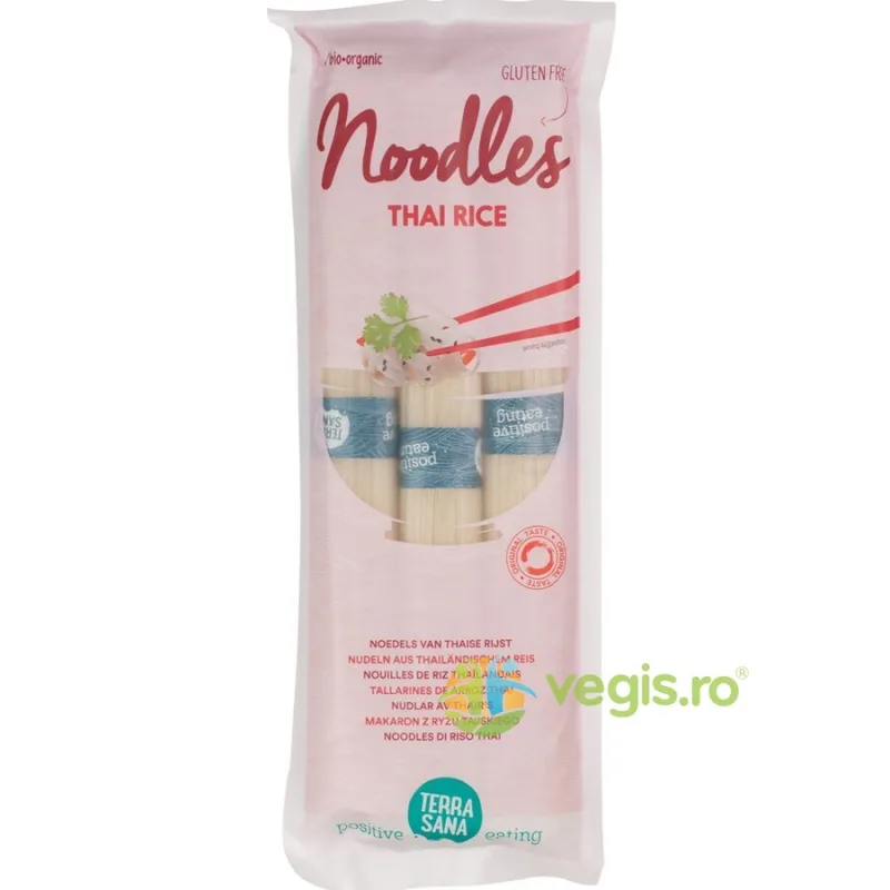 Taitei din Orez Tailandez Fara Gluten Ecologici/Bio 250g Terra Sana — preț și oferte