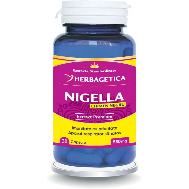 Nigella (Chimen Negru) 30cps HERBAGETICA — preț și oferte