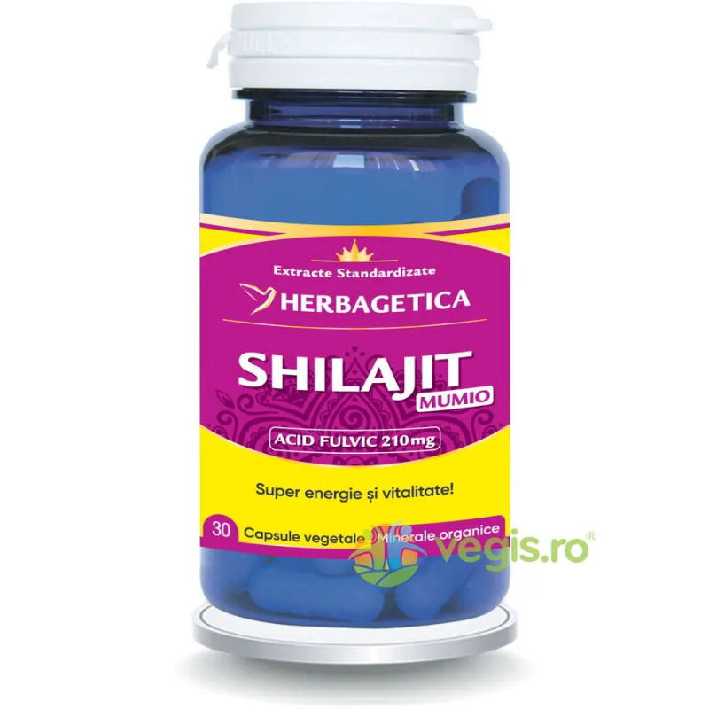 Super Shilajit Mumio Extract 30cps HERBAGETICA — preț și oferte