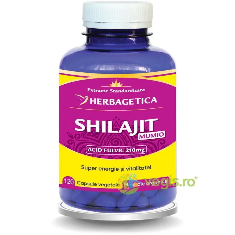 Super Shilajit Mumio Extract 120cps HERBAGETICA — preț și oferte