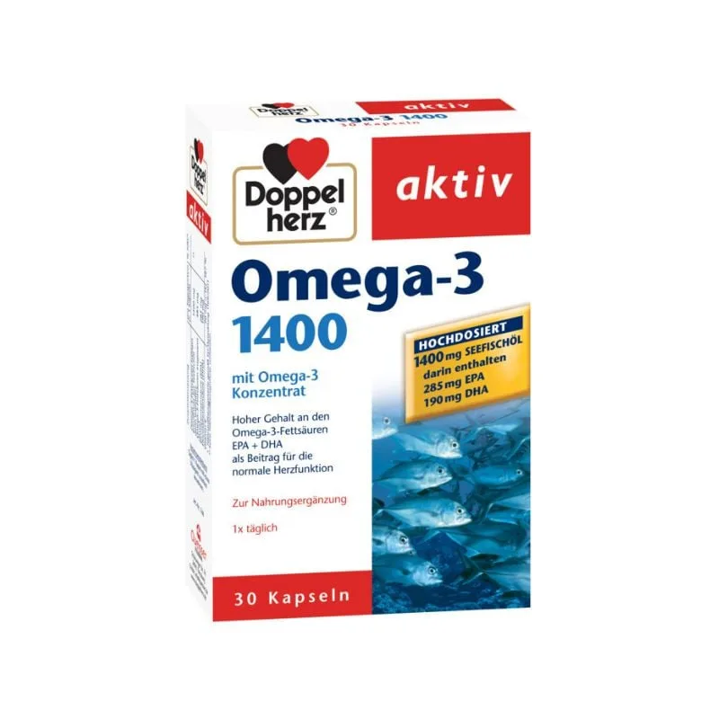Omega-3 1400 mg, 30 capsule, Doppelherz — preț și oferte
