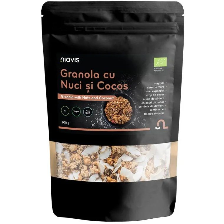 Granola cu Nuci si Cocos Ecologica/Bio 200g NIAVIS — preț și oferte