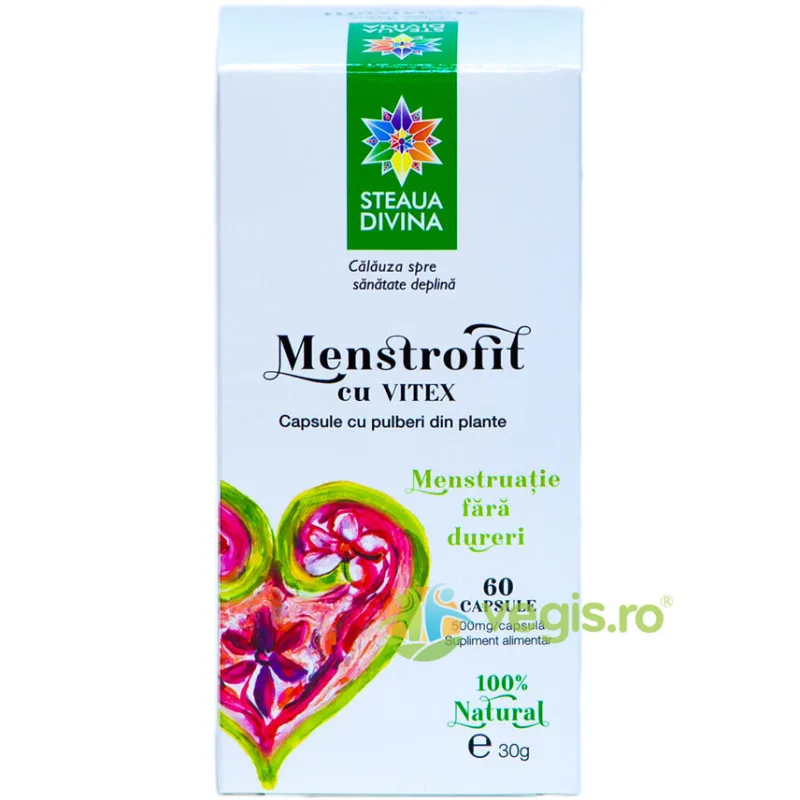 Menstrofit cu Vitex  60cps STEAUA&nbsp;DIVINA — preț și oferte