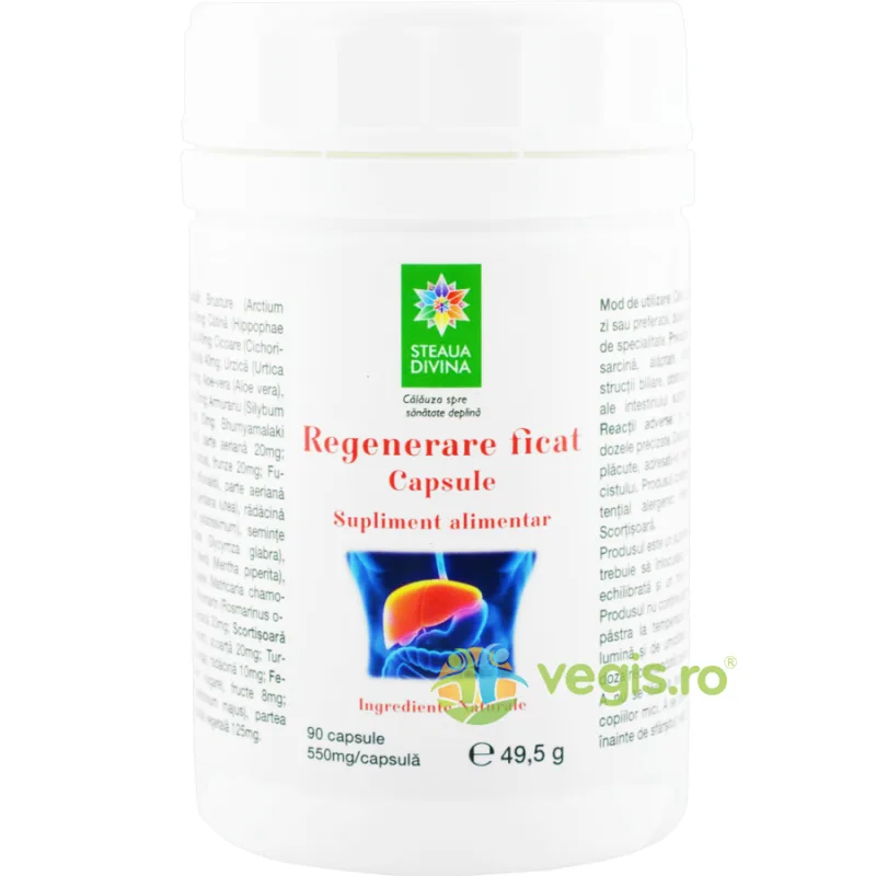 Regenerare Ficat 90cps STEAUA&nbsp;DIVINA — preț și oferte