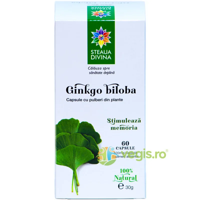 Ginkgo Biloba 60cps STEAUA&nbsp;DIVINA — preț și oferte