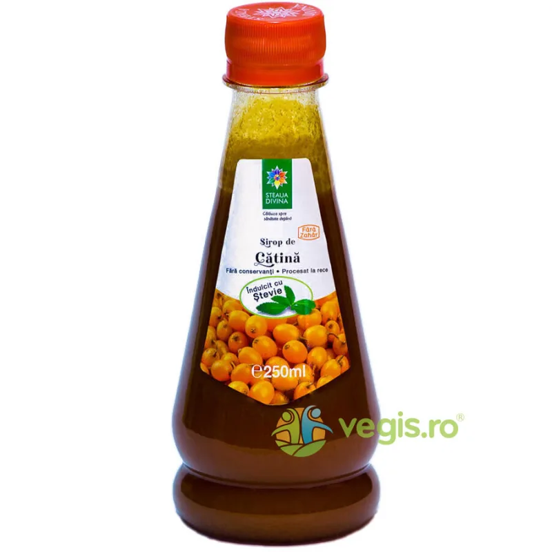 Sirop de Catina cu Stevie Presat la Rece 250ml STEAUA&nbsp;DIVINA — preț și oferte