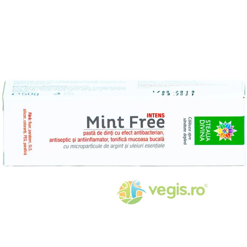 Pasta de Dinti Mint Free 50g STEAUA&nbsp;DIVINA — preț și oferte