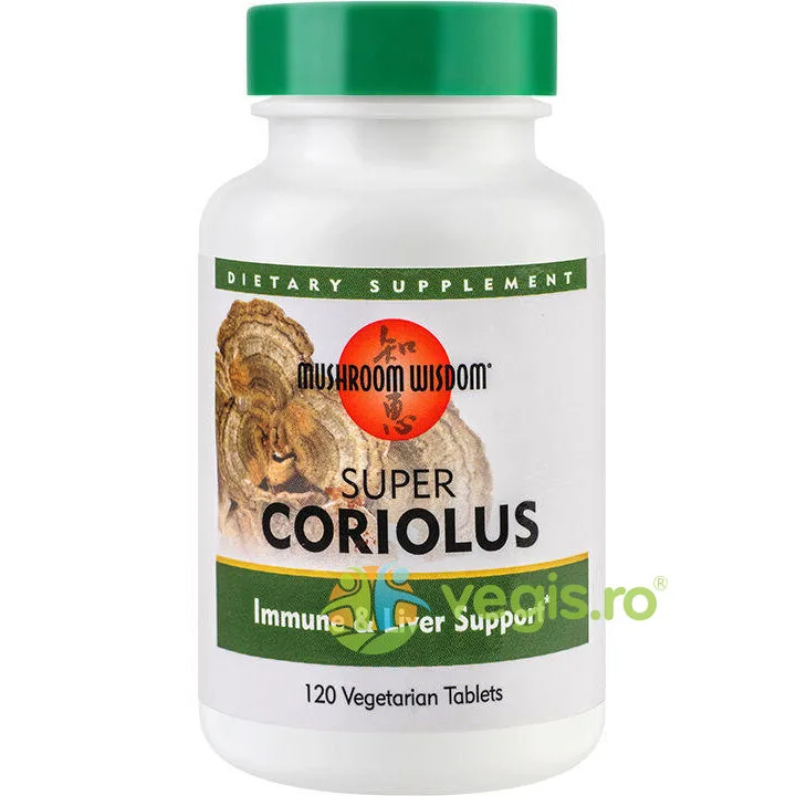 SUPER CORIOLUS 120cpr. Secom, MUSHROOM&nbsp;WISDOM — preț și oferte