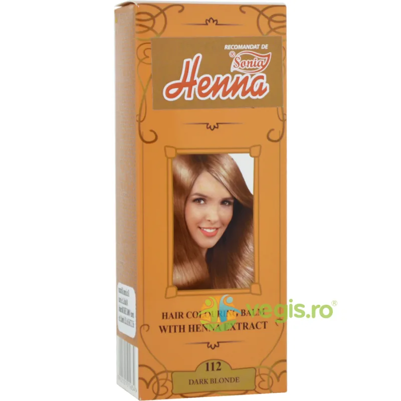 Balsam Colorant pentru Par cu Henna nr.112 Blond Inchis 75g KIAN COSMETICS — preț și oferte