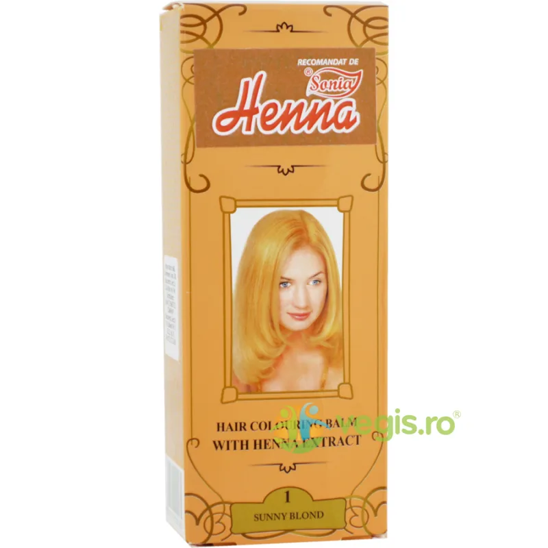Balsam Colorant pentru Par cu Henna nr.1 Blond Auriu 75g KIAN COSMETICS — preț și oferte