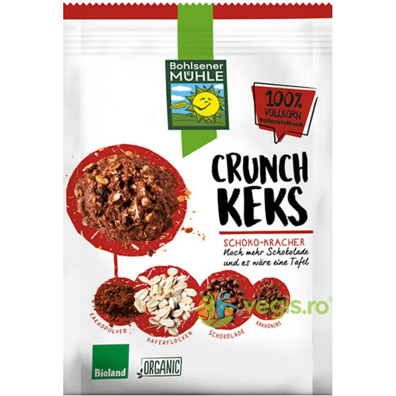 Biscuiti Crocanti cu Ciocolata Ecologici/Bio 150g BOHLSENER MUEHLE — preț și oferte