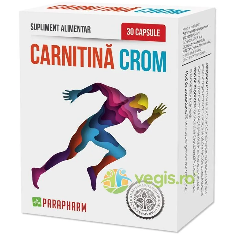 Carnitina Crom 30cps Quantum Parapharm — preț și oferte