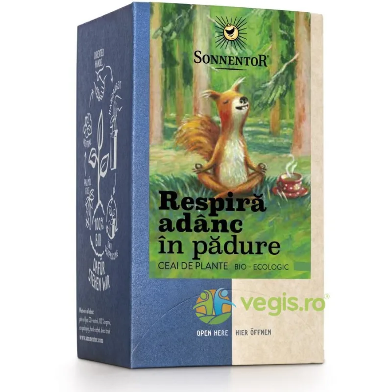 Ceai Amestec Plante Respira Adanc in Padure Ecologic/Bio 18dz SONNENTOR — preț și oferte