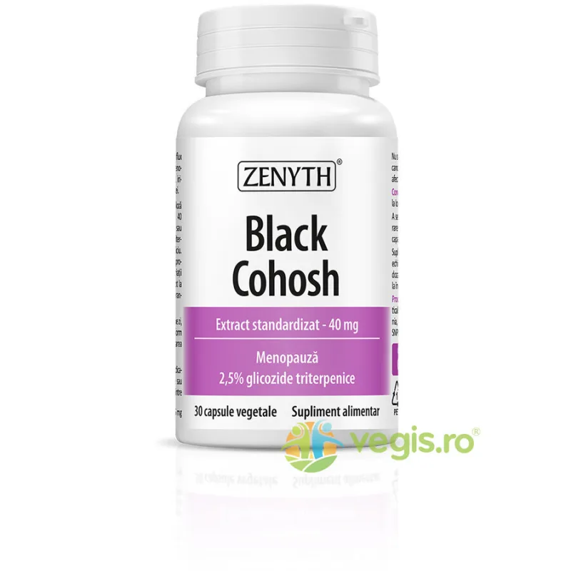 Black Cohosh Extract 40mg 30cps vegetale Zenyth — preț și oferte