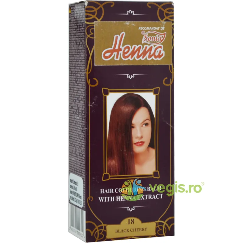 Balsam Colorant pentru Par cu Henna nr.18 Cireasa Neagra 75g KIAN COSMETICS — preț și oferte