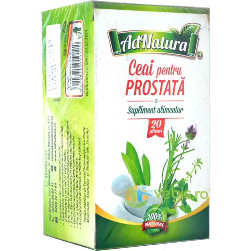 Ceai pentru Prostata 20dz ADNATURA — preț și oferte
