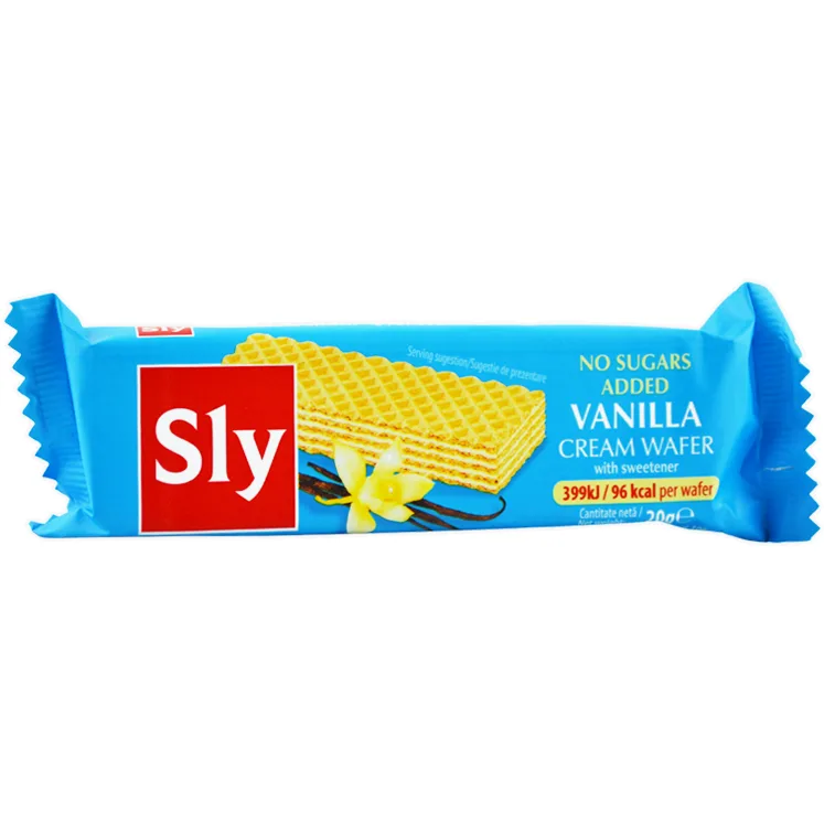 Napolitane cu Crema de Vanilie fara Zahar 20g SLY&nbsp;NUTRITIA — preț și oferte