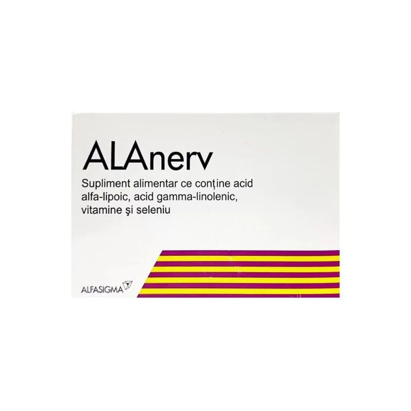 Alanerv - Supliment impotriva stresului oxidativ, 920mg, 20 capsule ALFA WASSERMANN — preț și oferte