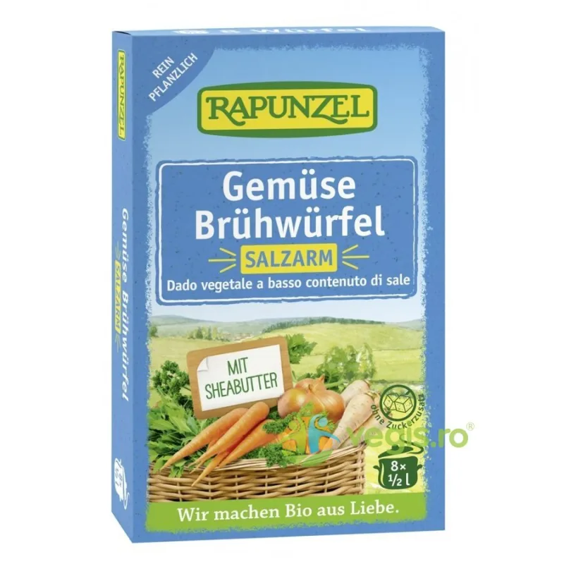 Cub de Supa de Legume cu Putina Sare Ecologic/Bio 8buc Rapunzel — preț și oferte