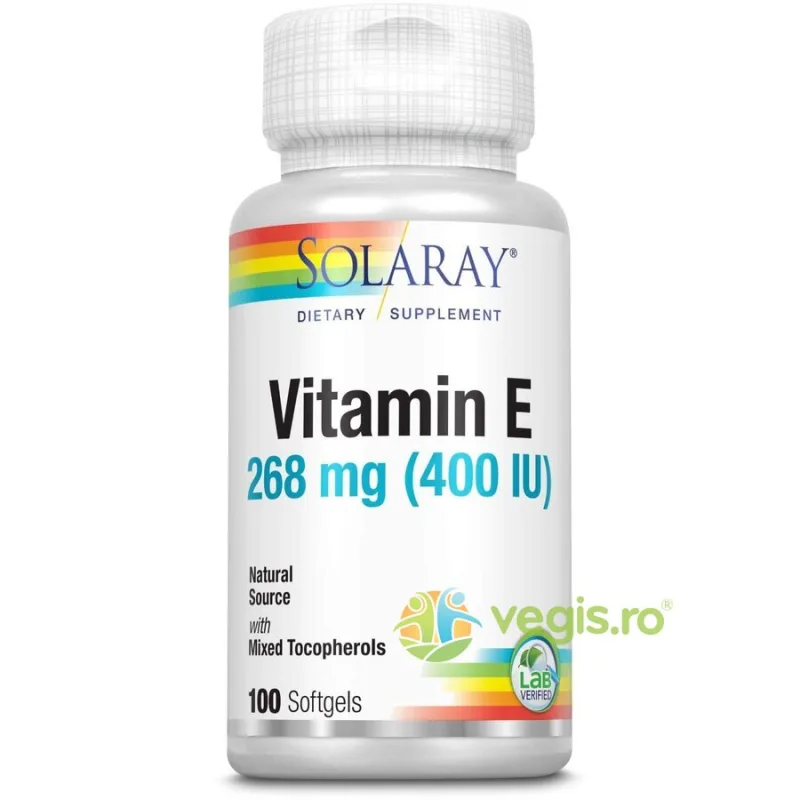 Vitamina E 400UI 50cps Secom, Solaray — preț și oferte
