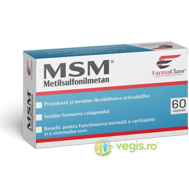MSM (Metilsulfonilmetan) 60cps Farmaclass — preț și oferte