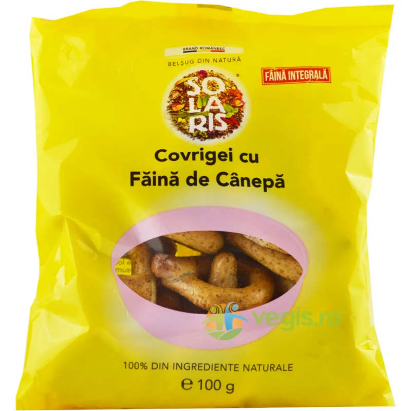 Covrigei cu Faina de Canepa 100g SOLARIS — preț și oferte