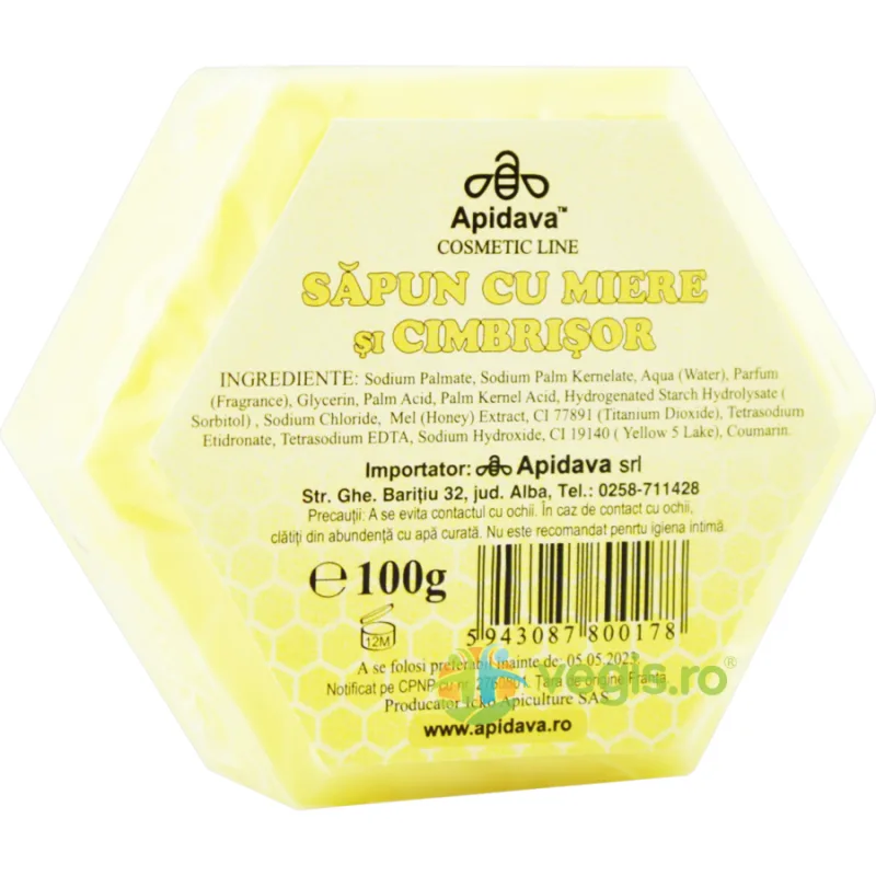 Sapun cu Miere si Cimbrisor 100g APIDAVA — preț și oferte