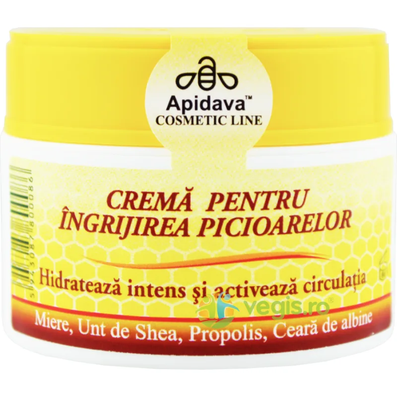 Crema pentru Ingrijirea Picioarelor cu Unt de Shea, Propolis si Ceara de Albine 50ml — preț și oferte