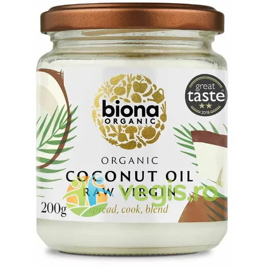 Ulei de Cocos Raw Virgin Ecologic/Bio 200g BIONA — preț și oferte