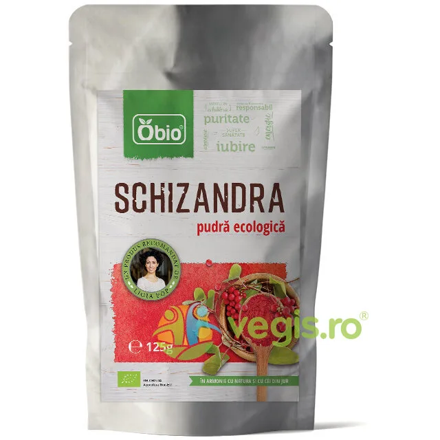 Schizandra Pulbere Raw Eco/Bio 125g — preț și oferte