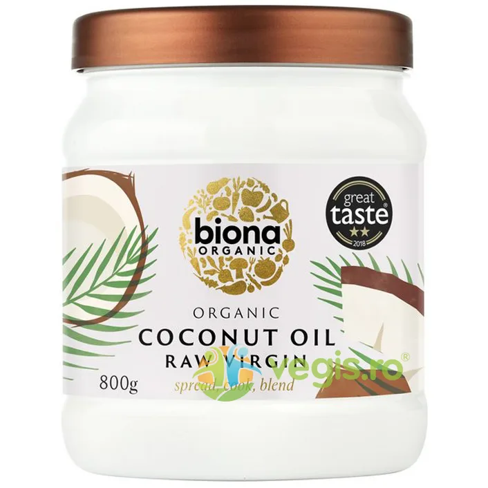 Ulei de Cocos Raw Virgin Ecologic/Bio 800g BIONA — preț și oferte