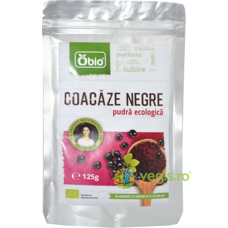Pudra de Coacaze Negre Ecologica/Bio 125g OBio — preț și oferte