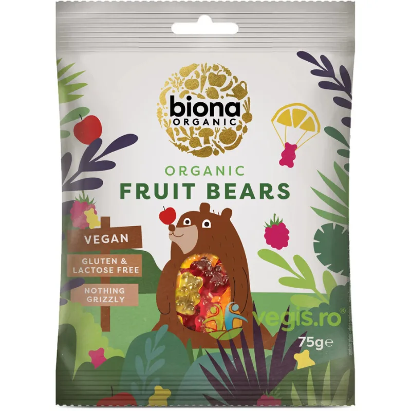Jeleuri Ursuleti Fructati fara Gluten Ecologice/Bio 75g BIONA — preț și oferte