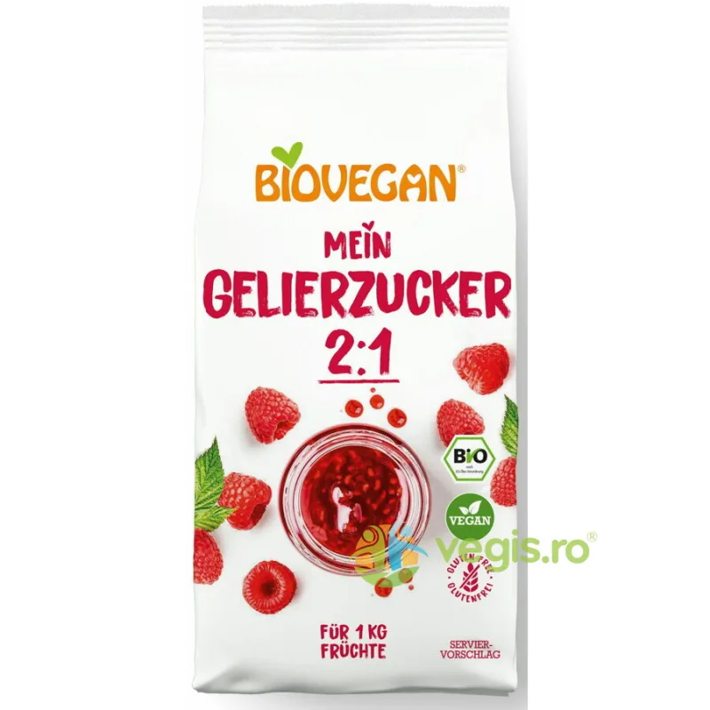 Zahar Gelifiant 2:1 Ecologic/Bio 500g Biovegan — preț și oferte