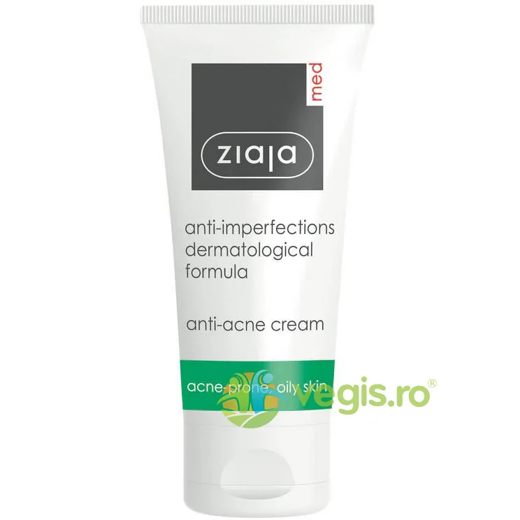 Crema Antibacteriana pentru Acnee si Piele Grasa Ziaja Med 50ml — preț și oferte