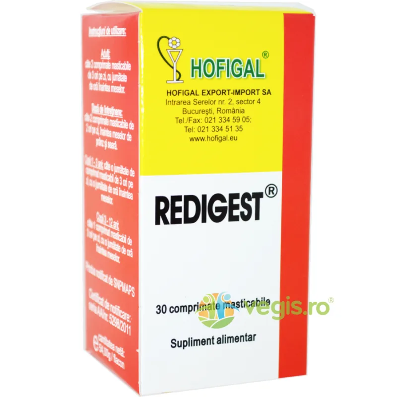 Redigest 30cpr Masticabile HOFIGAL — preț și oferte
