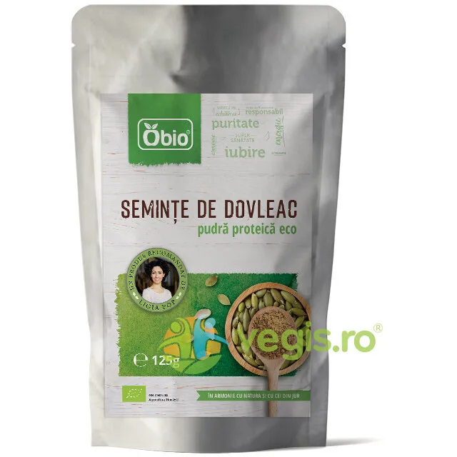 Pudra Proteica din Seminte de Dovleac Ecologica/Bio 125g OBio — preț și oferte