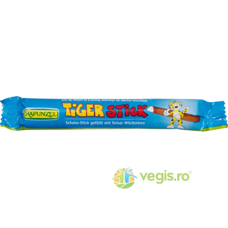 Baton cu Lapte Integral Tiger Stick Ecologic/Bio 22g Rapunzel — preț și oferte