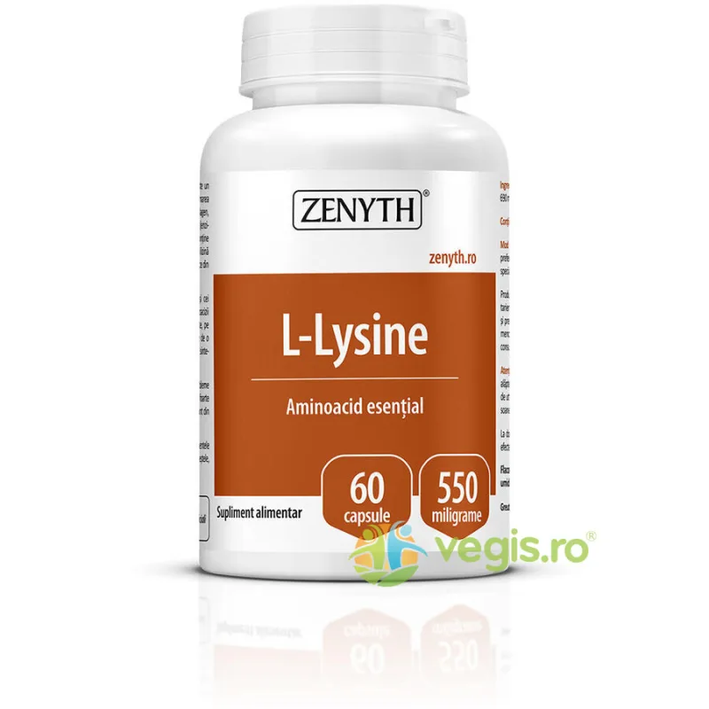 L-Lysine 550mg 60cps Zenyth — preț și oferte